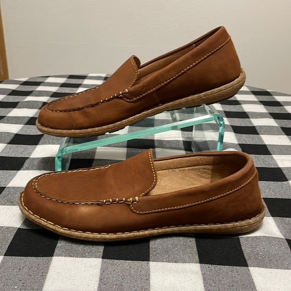 Born Naldo Rust Maple Leaf Nubuck Leather Slip On Shoes Loafers BM0004116 Men 11 - Picture 3 of 13